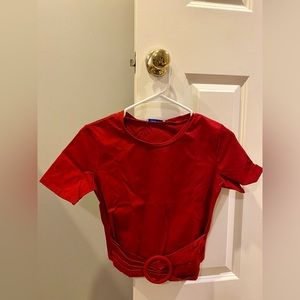 Slightly used Zara trafaluc red crop top XS